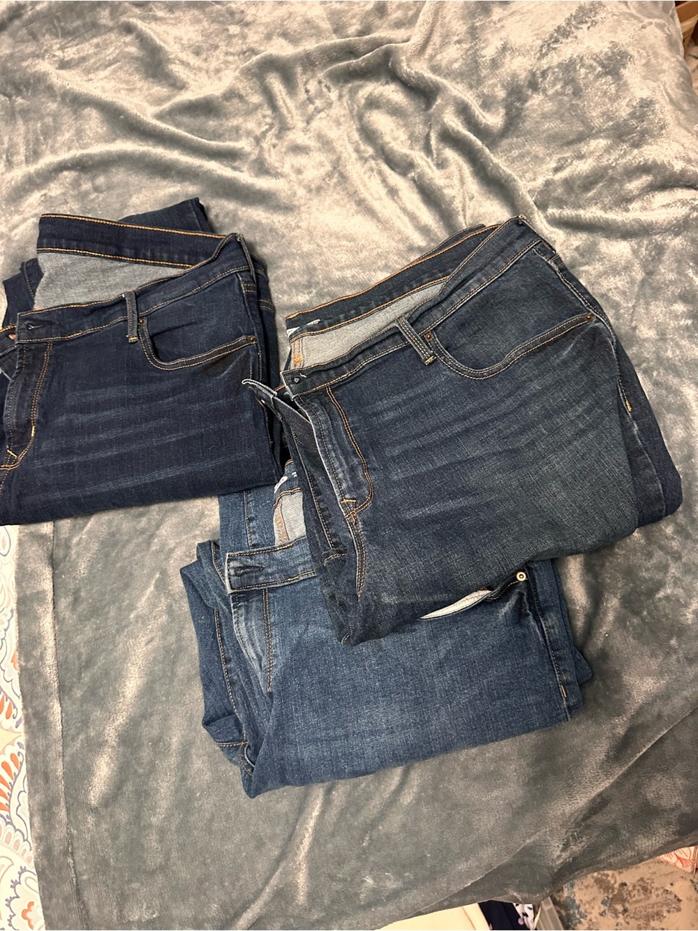 3 pairs Old Navy Women's Jeans (1) Bootcut and (2) Straight -  size 20